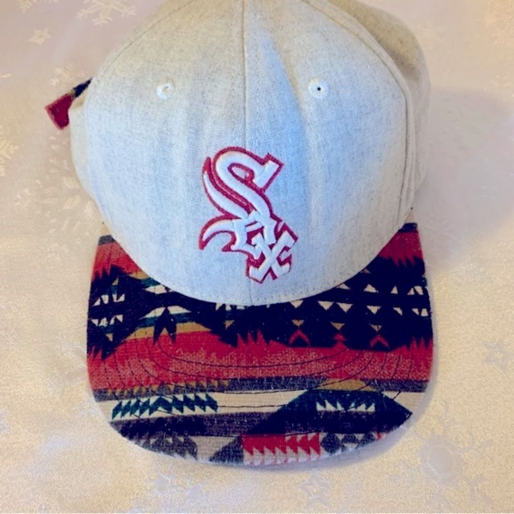 Cooperstown Red Sox Wool Baseball Cap Hat Native American Design OSFA Excellent